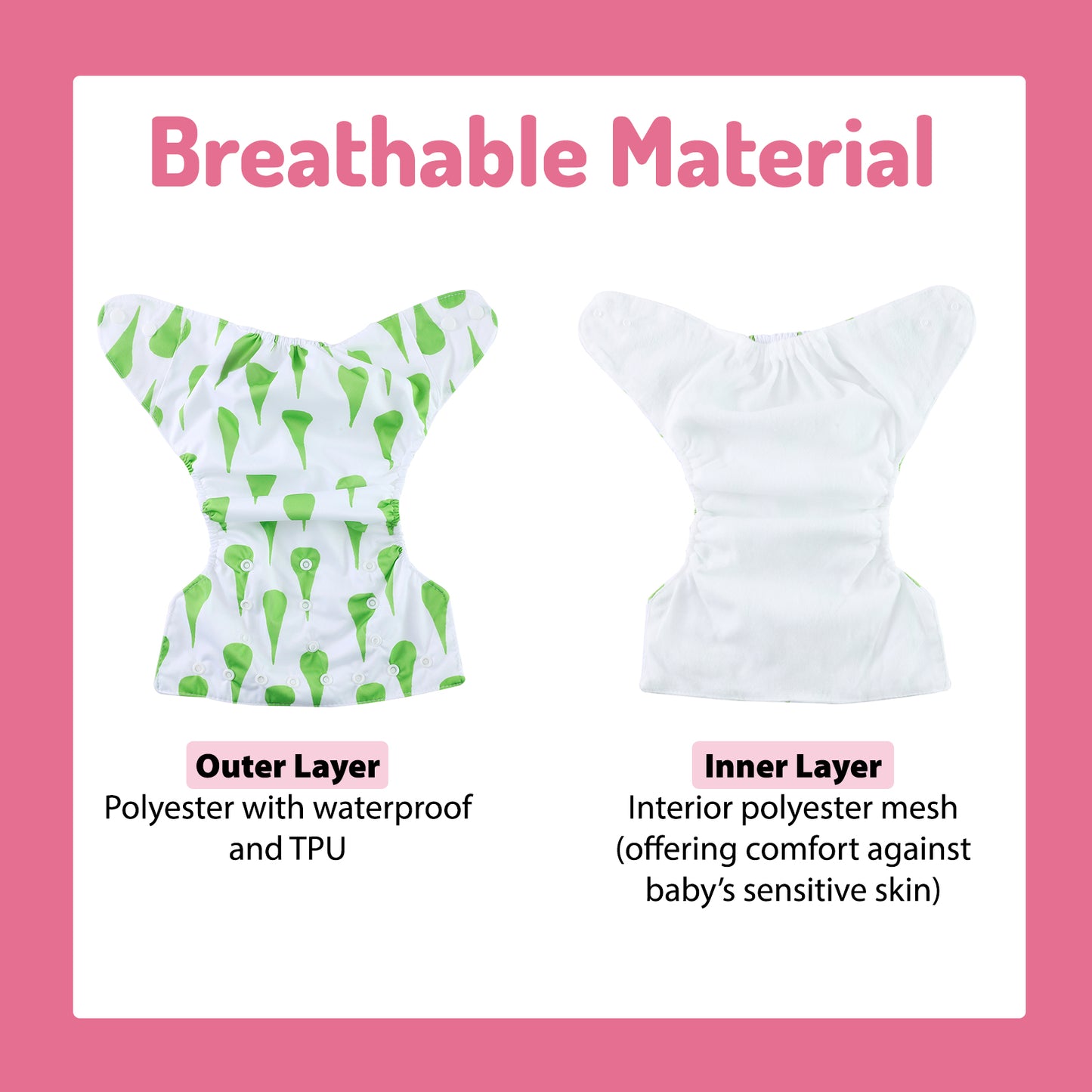 Pio Pio's Reusable Swim Diapers - Pack of 2 - Pink