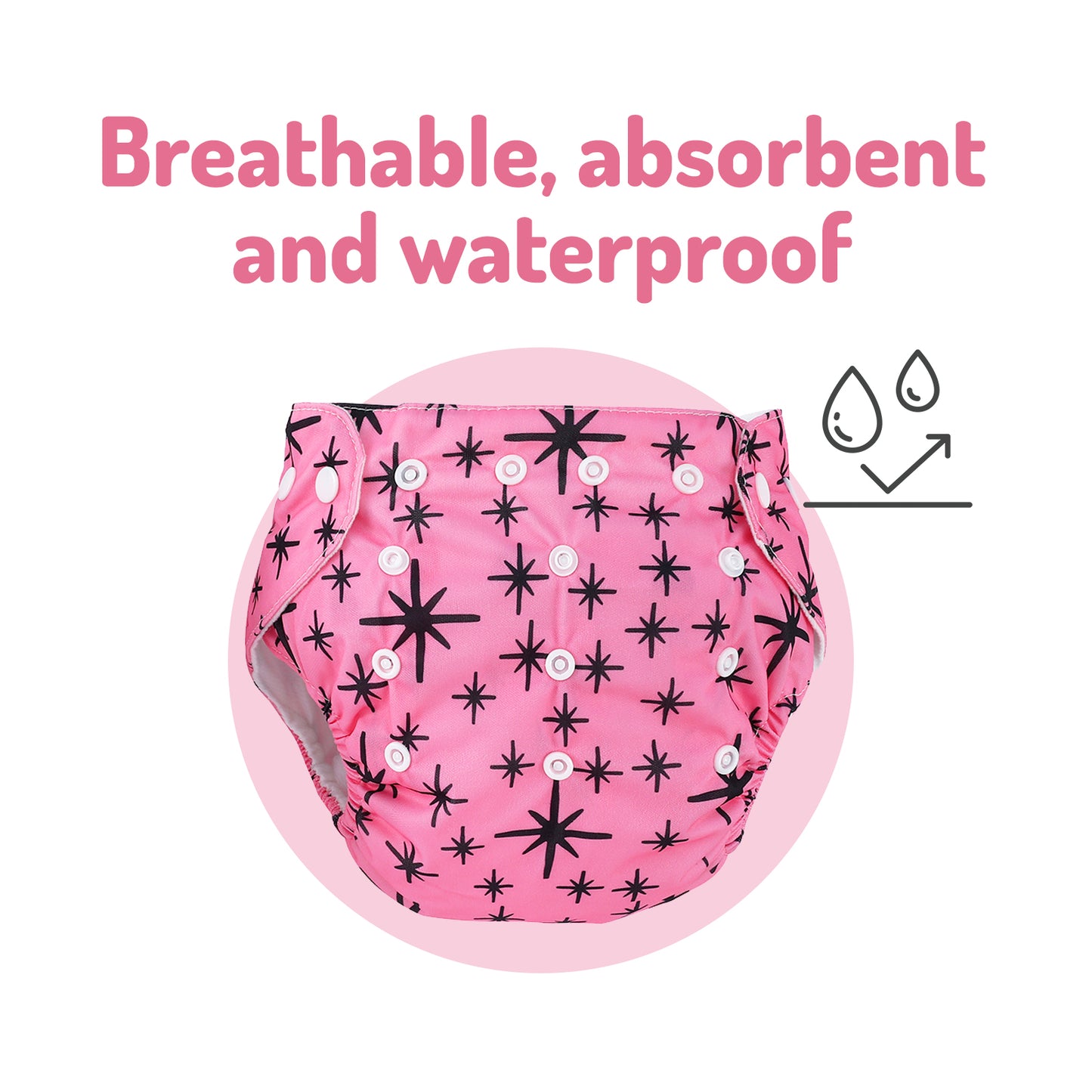 Pio Pio's Reusable Swim Diapers - Pack of 2 - Pink