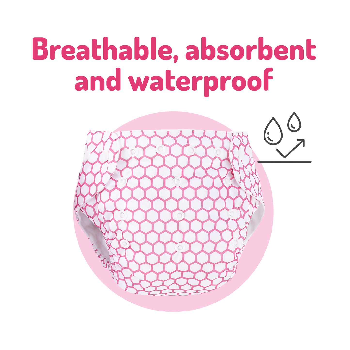 Pio Pio's Reusable Swim Diapers - Pack of 2 - Magenta