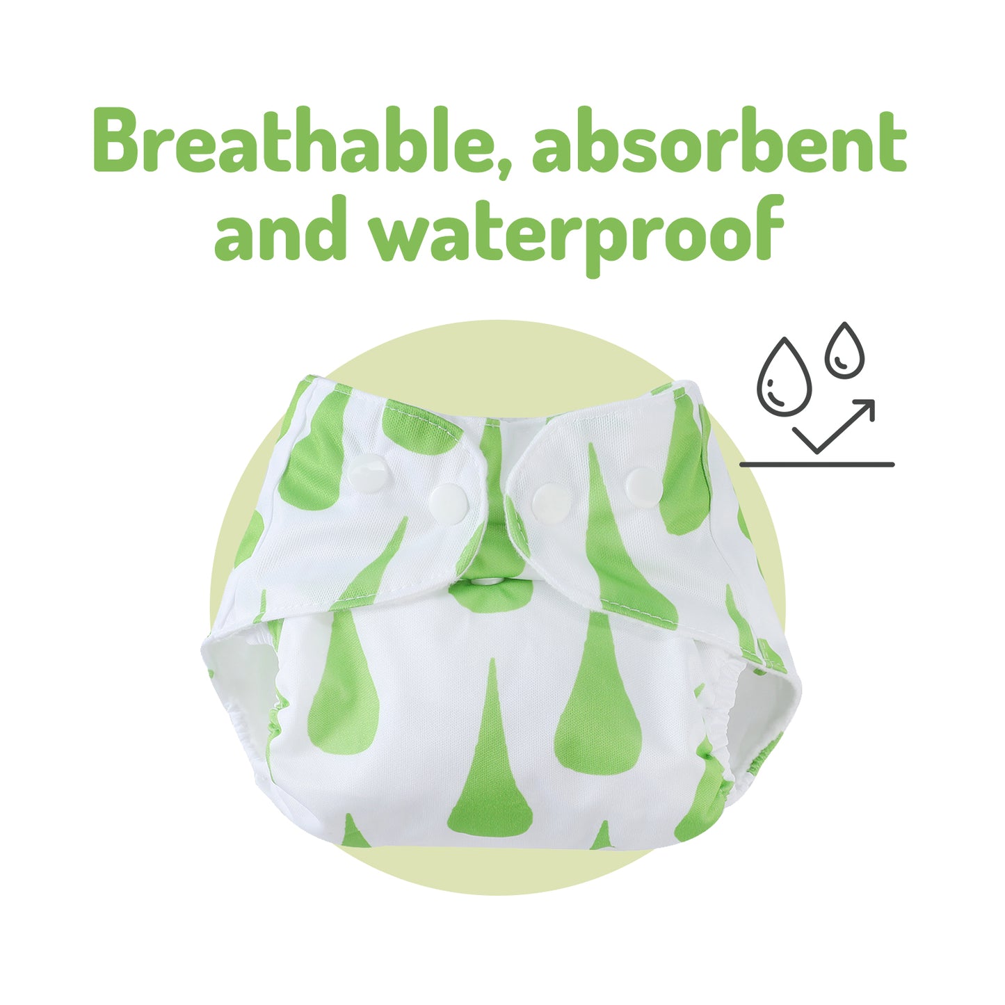 Pio Pio's Reusable Swim Diapers - Pack of 2 - Green