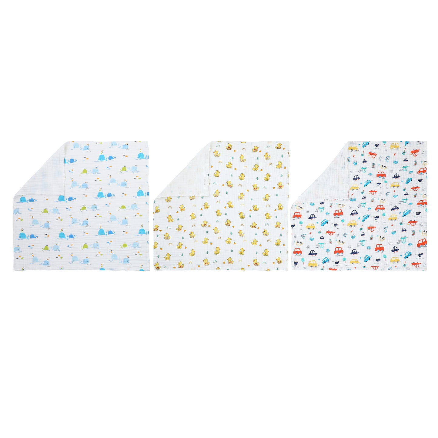 Pio Pio's Baby Towels - Kit with 3 towels sized 41.33" x 39.37"