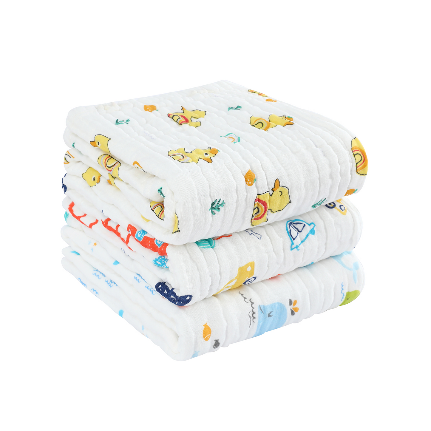 Pio Pio's Baby Towels - Kit with 3 towels sized 41.33" x 39.37"