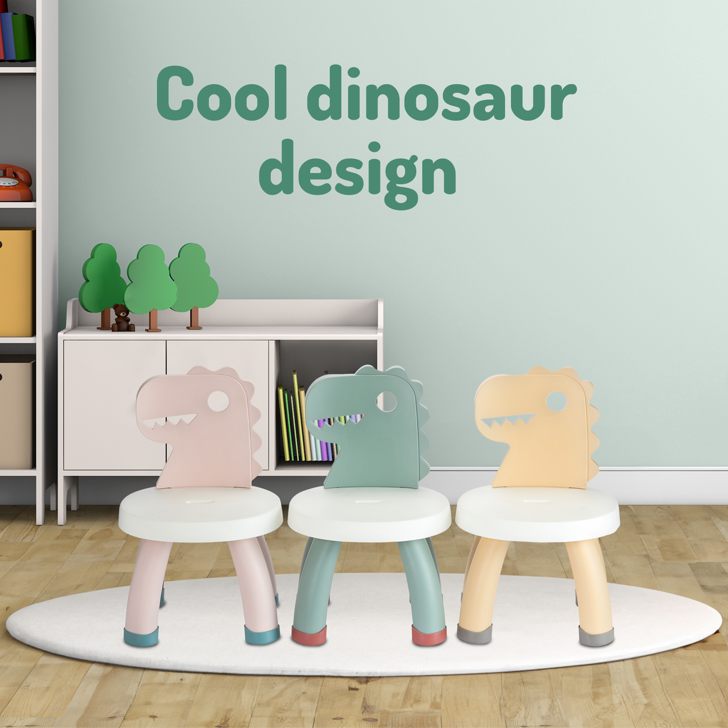 Pio Pio's Toddler Dinosaur Chair - Pink