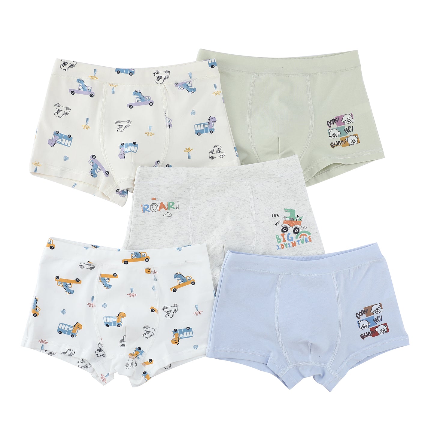 Pio Pio's Boys' Boxer Briefs - 5-Pack Toddler Underwear Set