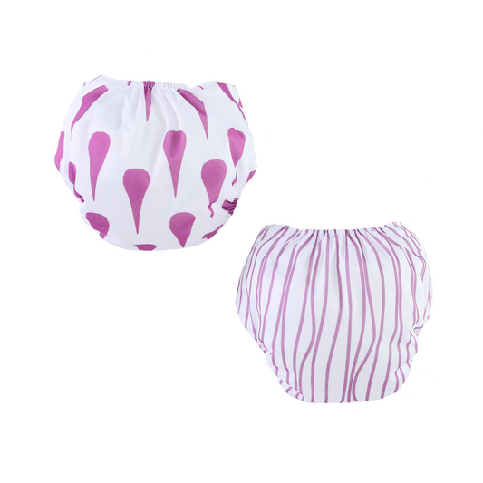 Pio Pio's Reusable Swim Diapers - Pack of 2 - Purple